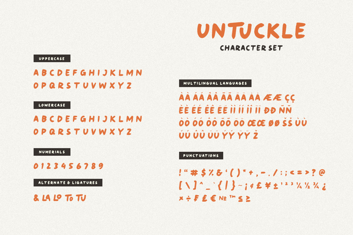 Untuckle Playful Font, a Handwritten Font by Heinzel Std (Photo 9 of 11)