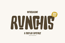 Runchis - Display Typeface Font