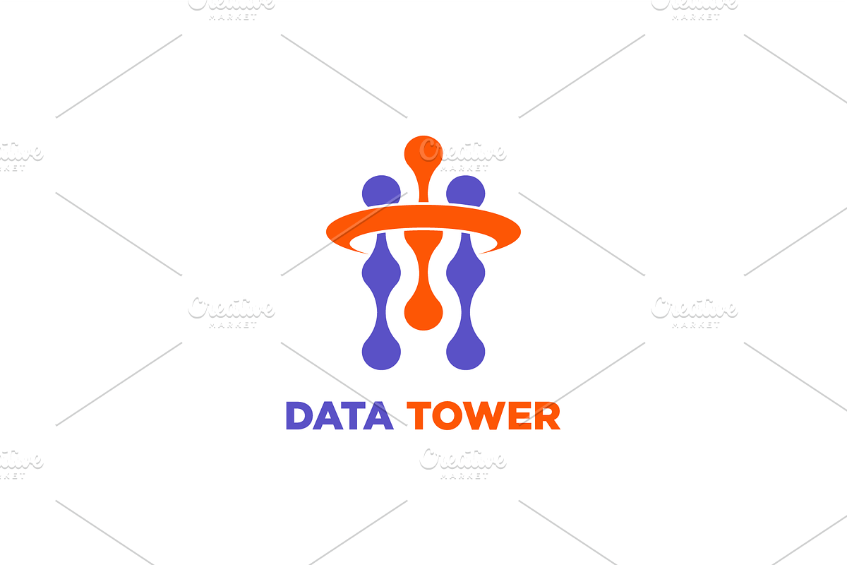 Data Tower Logo Vector Simple, a Branding & Logo Template by zaqilogo (Photo 2 of 2)