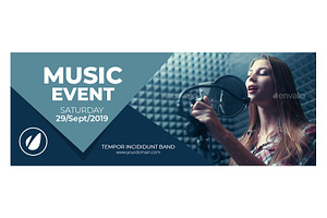 Music Event Animated Facebook Cover, a Templates & Theme by Nisha Droch