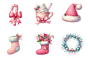 Pink Christmas Clipart, an Illustration by Designworld (Thumbnail 5 of 6)