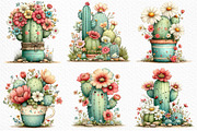Whimsical Summer Cactus Clipart, an Illustration by Craft Nest (Thumbnail 5 of 11)