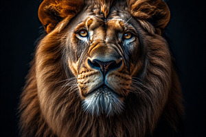 Lion Head still life photograph, an Animal Photo by ComfortQ