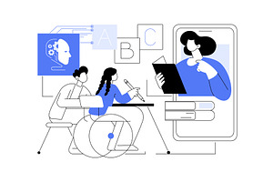 AI Personalized Learning for, a Technology Illustration by Visual Generation