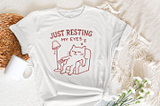 Just Resting My Eyes Cat PNG, Funny, an Illustration by SharpMarketplace (Thumbnail 7 of 9)