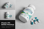 Plastic Pill Bottle Mockup, a Cups & Container Mockup by Pitchlook.Studio (Thumbnail 1 of 4)