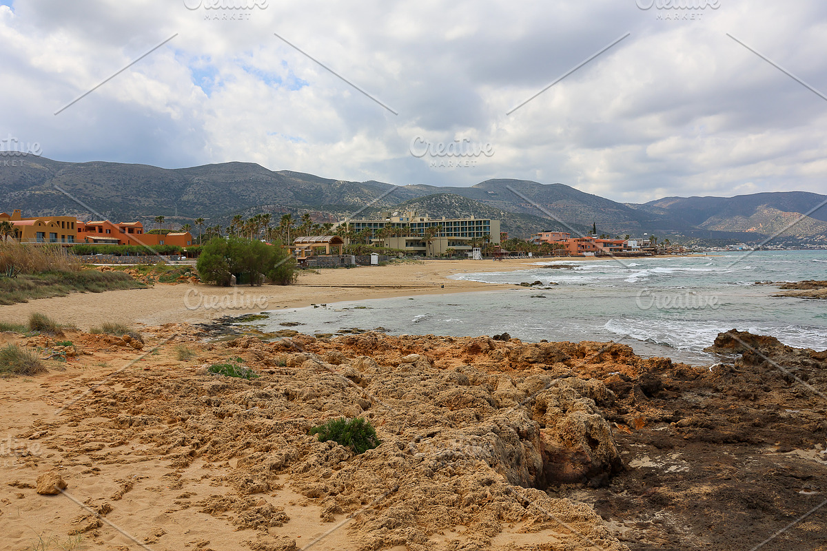 Rocky Beach with distant mountains, a Nature Photo by cassini_photography (Photo 1 of 2)