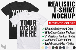Realistic T-Shirt Mockup