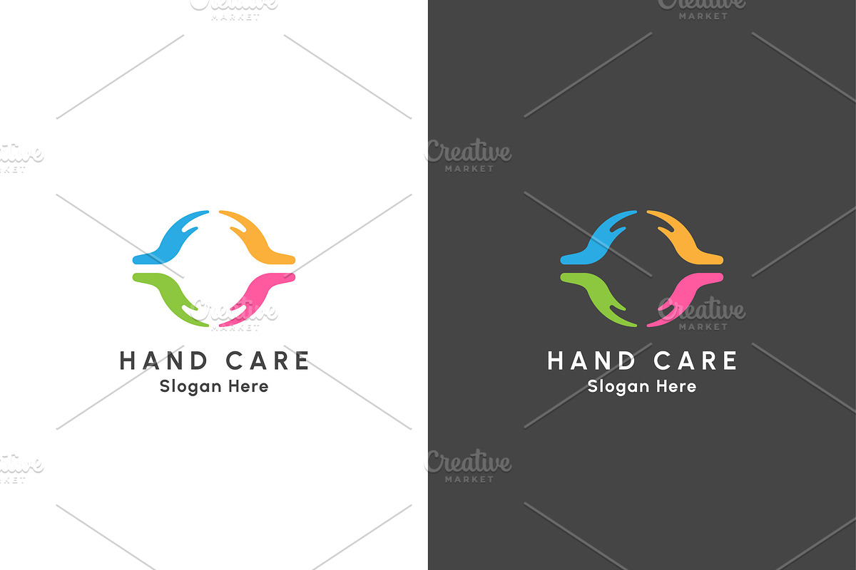 Hand Care Union Logo Design Icon, a Branding & Logo Template by Morvana Crew