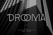 Drooma - Thin Sans Font, a Sans Serif Font by Iqsiart Studio (Thumbnail 1 of 6)