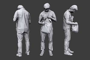 Lowpoly People Casual Pack Volume 4