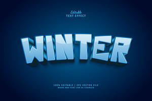 Text Effect Winter, a Layer Style Add-On by Navy Graphic