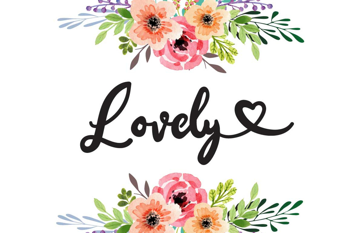 Ana Bryan | Cute Heart Script Font preview 2