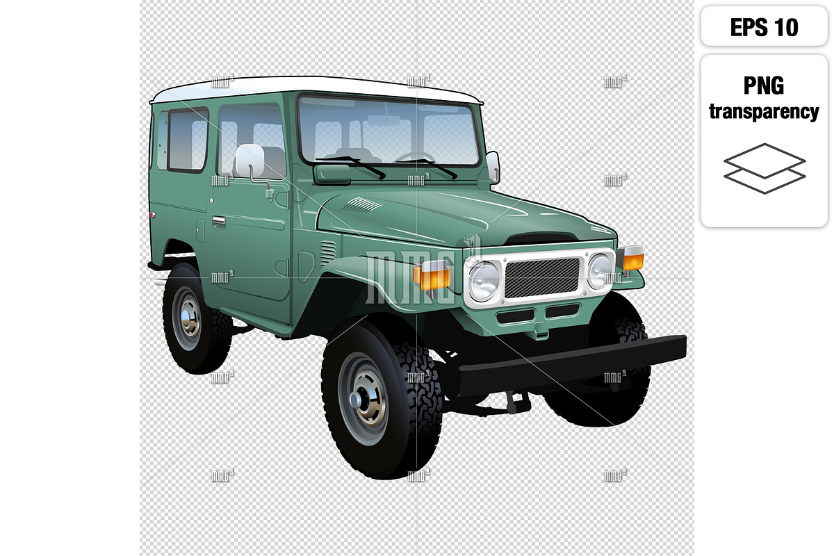 JDM 80's Classic SUV 4x4 Cruiser, an Illustration by MMG1designs (Photo 4 of 4)