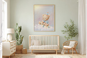 Baby Shower clipart Print & Poster, an Animal Illustration by AlenaVlasko stock Market (Thumbnail 4 of 4)