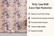 Vintage Ink Floral Patterns, a Pattern Graphic by Ninterints (Thumbnail 4 of 15)