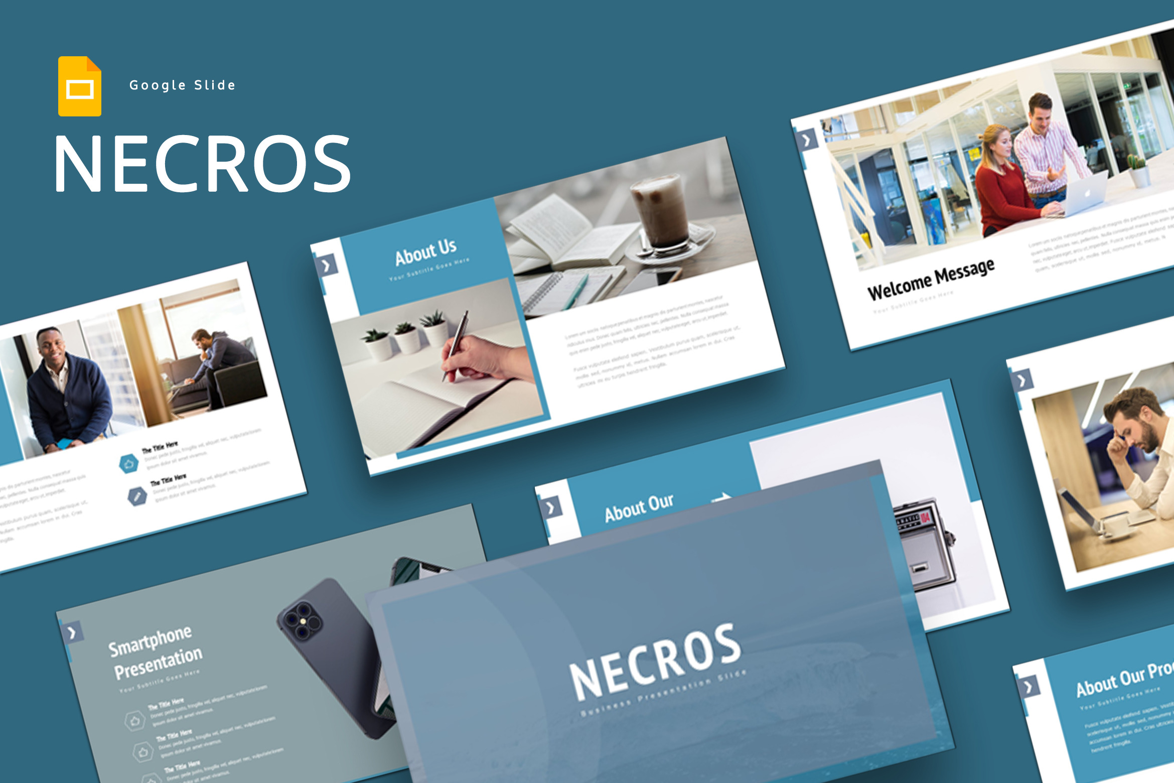 Necros - Google Slide Template, a Presentation Template by AQR Studio