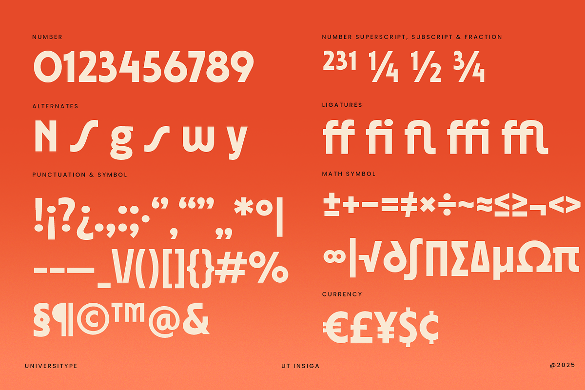 UT Insiga - A Condensed Sans, a Sans Serif Font by Universitype (Photo 6 of 11)