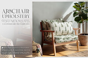 Armchair Upholstery & Pillow Mockups, a Mockup by mock-ups (Thumbnail 1 of 22)