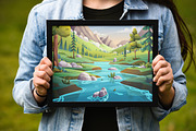 Nature Landscape, a Decorative Illustration by Digital Studio (Thumbnail 4 of 7)