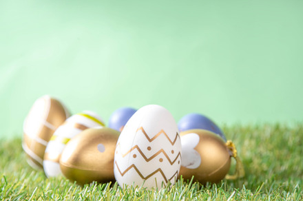 Easter egg grass background, a Holiday Photo by Rimma