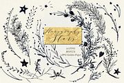 Florygraphy STARS. Ink clipart, a Texture Illustration by LABFcreations (Thumbnail 3 of 4)