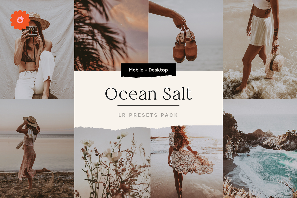Ocean Salt – 6 Lightroom Preset Pack, a Preset Add-On by SHOOM HOUSE (Photo 1 of 10)