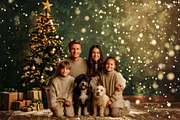 Falling Snow Christmas Tree Backdrop, a Background Photo by Winwin Design Art (Thumbnail 1 of 2)