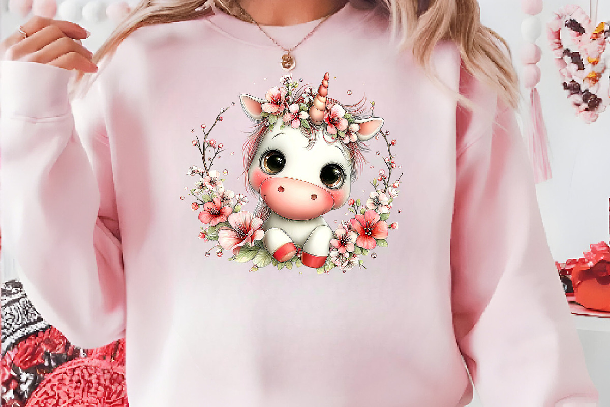 Little Unicorns Clipart, a Seasonal Illustration by CreationArt (Photo 3 of 6)