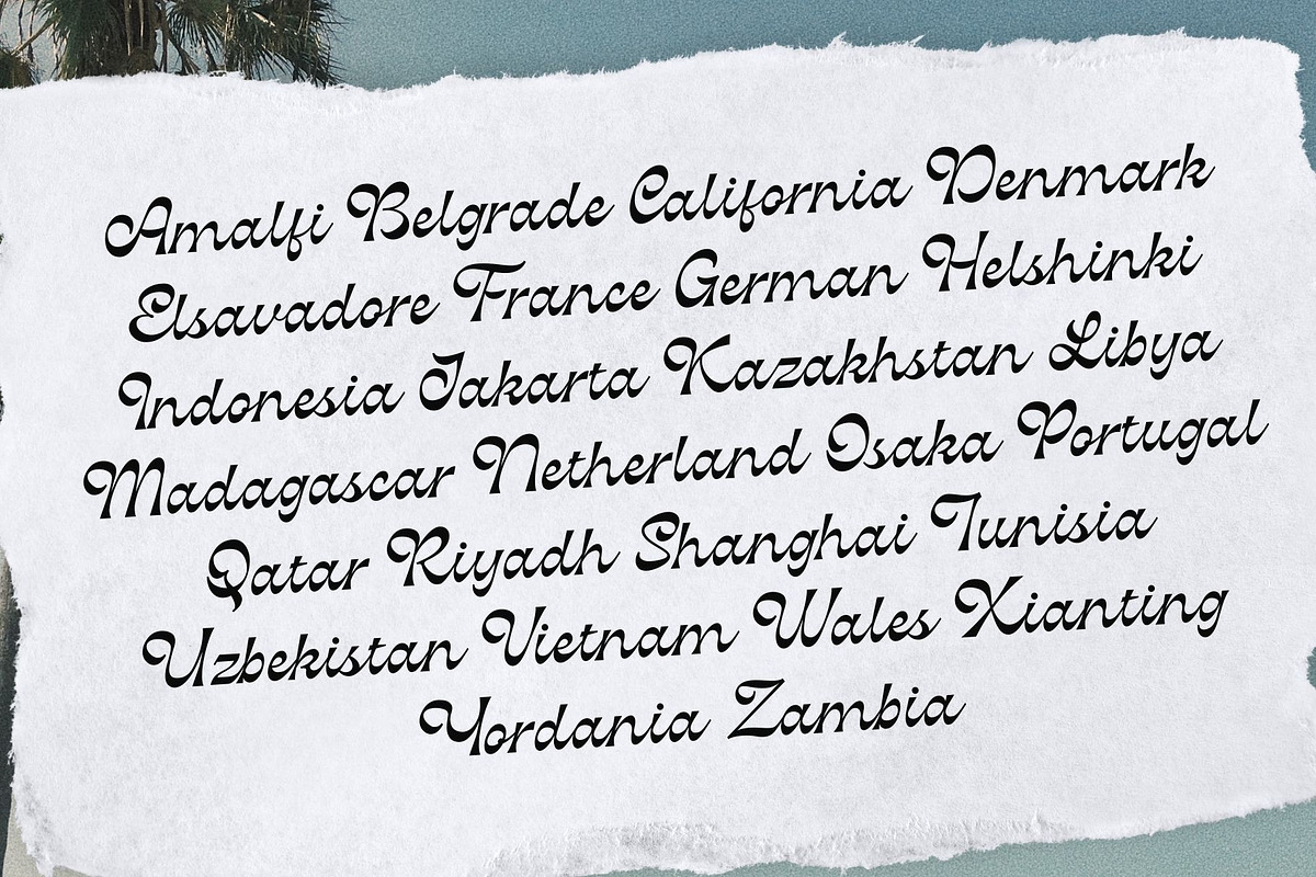 Vagodha - Retro Script, a Script Font by Sronstudio (Photo 10 of 13)