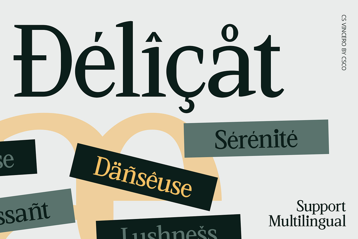 CS Vincero – Contemporary Font, a Serif Font by Craft Supply Co. (Photo 5 of 8)