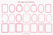 Watercolor Frames Borders Bundle, an Object Graphic by Solo Art Original (Thumbnail 5 of 12)