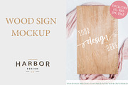 Wood Sign Mockup - Blush Silk Pink, a Product Mockup by Harbor Design Co (Thumbnail 1 of 2)