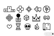 Game Icon Illustration Set – Outline, an Object Graphic by SLAB! Design (Thumbnail 3 of 3)
