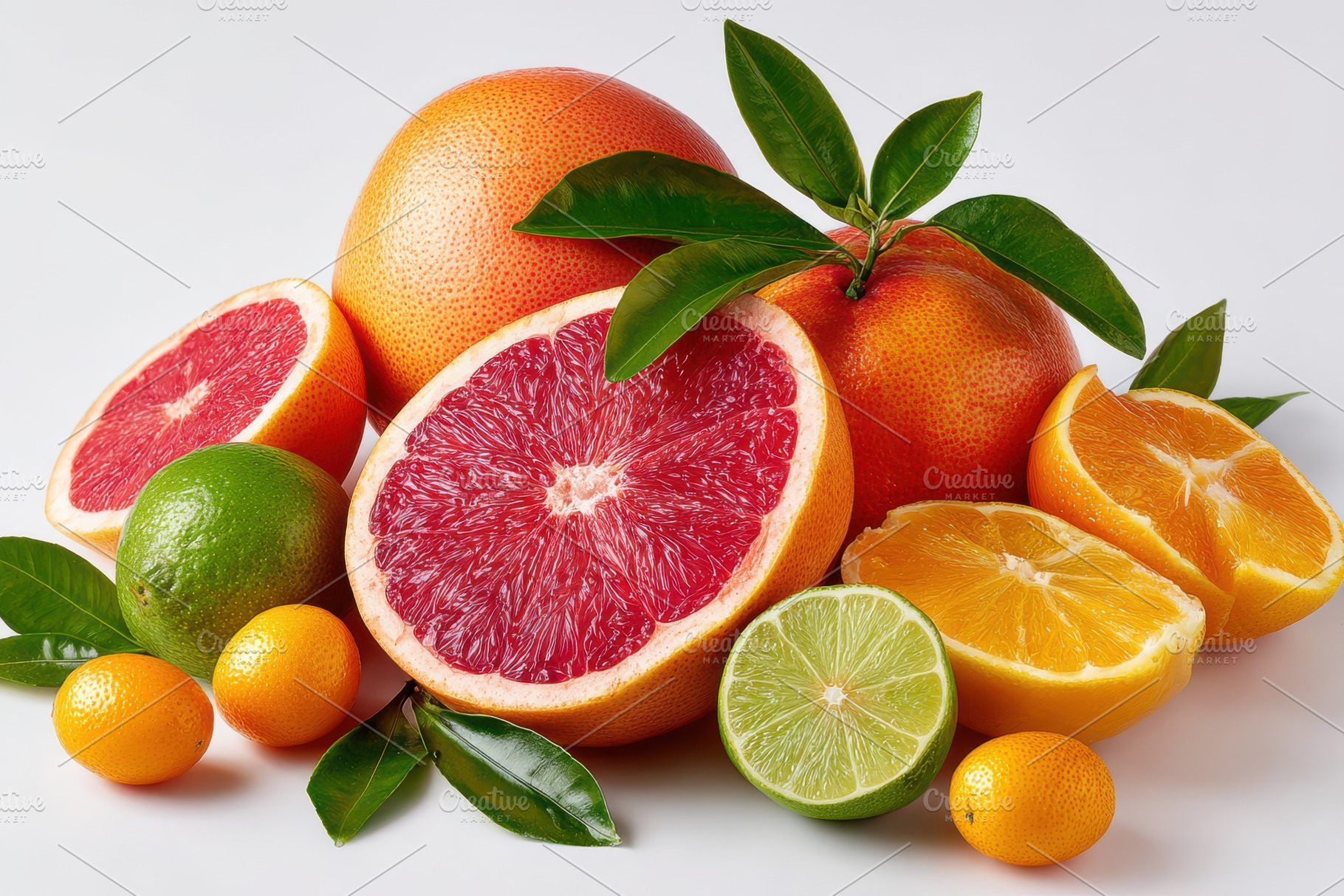 Juicy Citrus Fruits Fresh Grapefruit, a Photo by Pixeness Studio