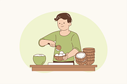 Coconut & Us Illustration, an Object Graphic by Jump Studio (Thumbnail 10 of 12)