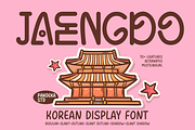 Jaengdo - Korean Display Typeface, a Handwritten Font by Pandeka Studio (Thumbnail 1 of 9)