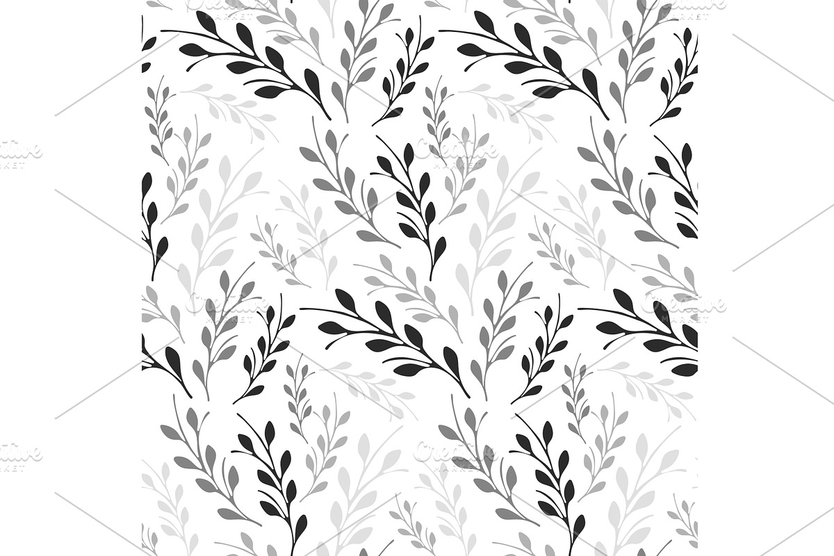 Stylized leaf pattern creating a, a Texture Illustration by okskukuruza