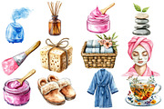 Spa Day Sublimation Clipart Bundle, an Illustration by Designworld (Thumbnail 5 of 6)