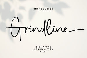 Grindline Font, a Script Font by Allouse Studio