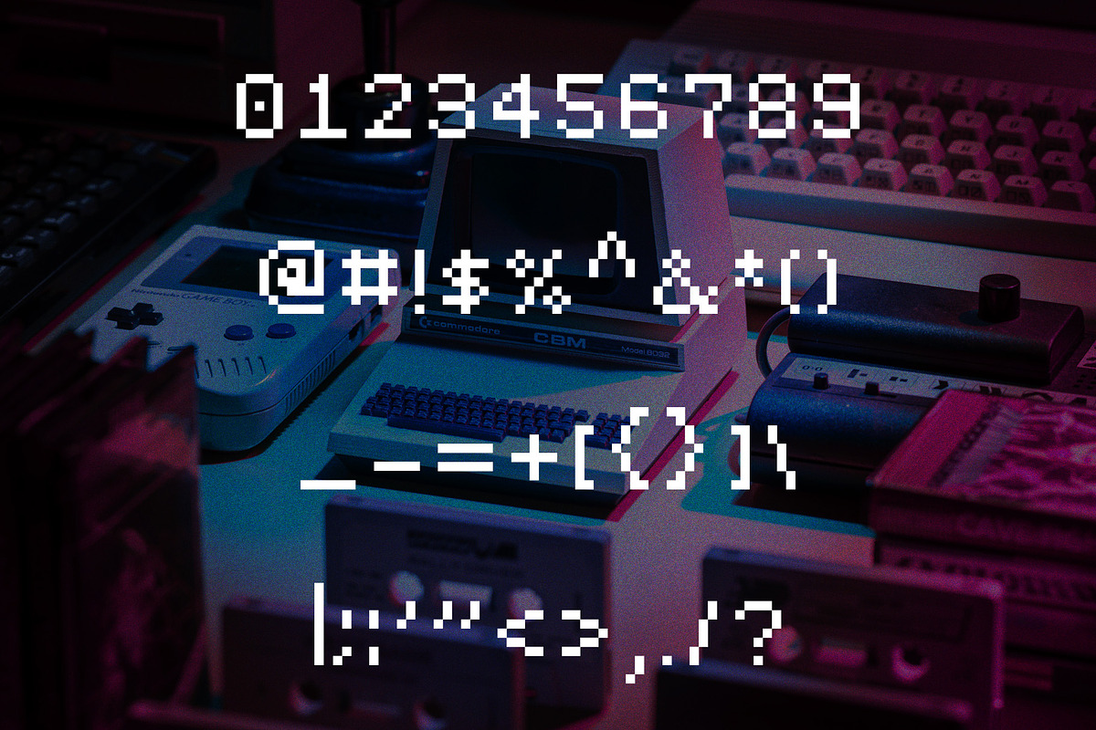 Alpharush - Retro Gaming Typeface preview 3