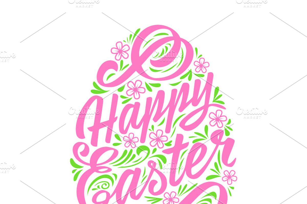 Happy Easter Greeting Card Template, a Card Template by Greeek (Photo 4 of 5)