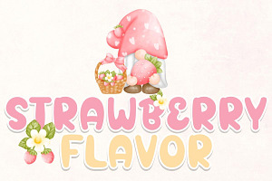 Strawberry Flavor - Handwritting