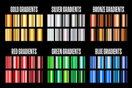 Set of Colorful Gradients .AI, a Gradient Add-On by P-G-H