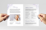 Purple & White Funeral Template, a Flyer Template by BrandPacks (Thumbnail 2 of 6)