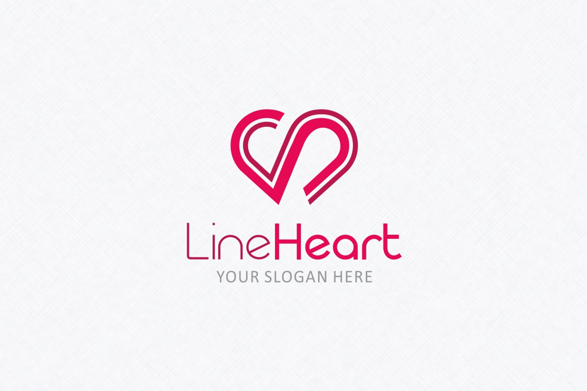 Line Heart Logo Template, a Branding & Logo Template by Kreative Graphics Shop (Photo 2 of 9)
