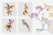 Hand Drawn Chinoiserie Luxury Prints, a Pattern Graphic by LEAFure (Thumbnail 7 of 10)