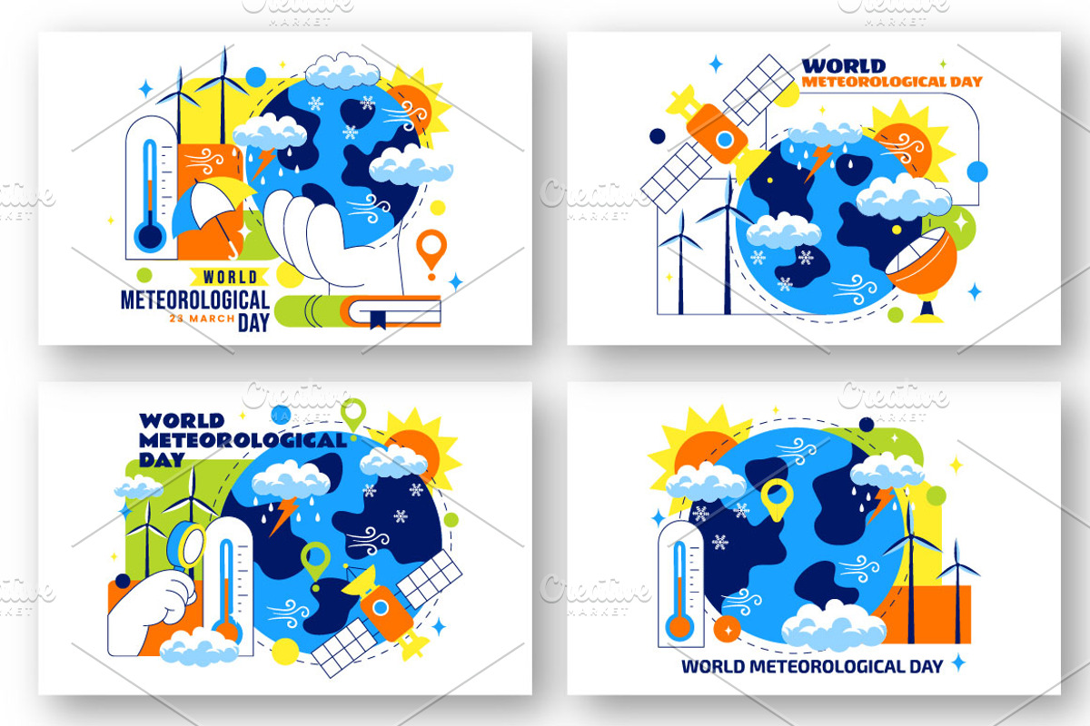 10 World Meteorological Day, an Object Illustration by denayunebgt (Photo 3 of 4)