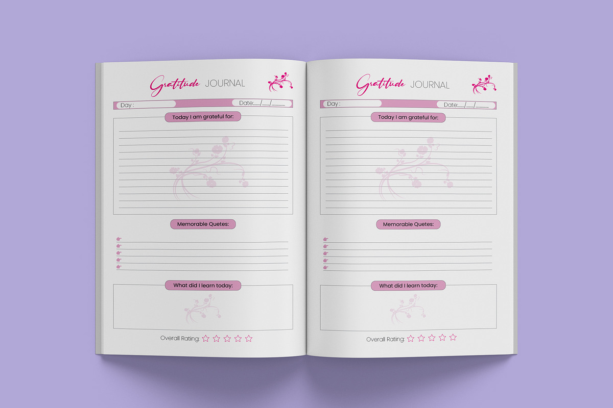 Gratitude journal notepad, a Graphic by Hitubrand (Photo 4 of 4)
