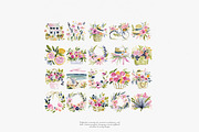 Summer watercolor clipart set, a Decorative Illustration by Patishop Art (Thumbnail 7 of 8)